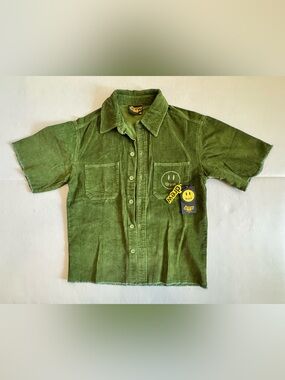 Drew House Short Sleeve Corduroy in Olive
